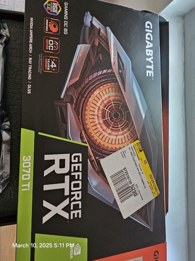 Gigabyte Geforce Rtx 3070ti 8G