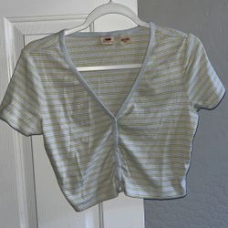 Levi’s Stripped Crop Top 