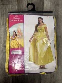 Disney Beauty and the Beast Belle Princess deluxe adult costume size Small 4-6