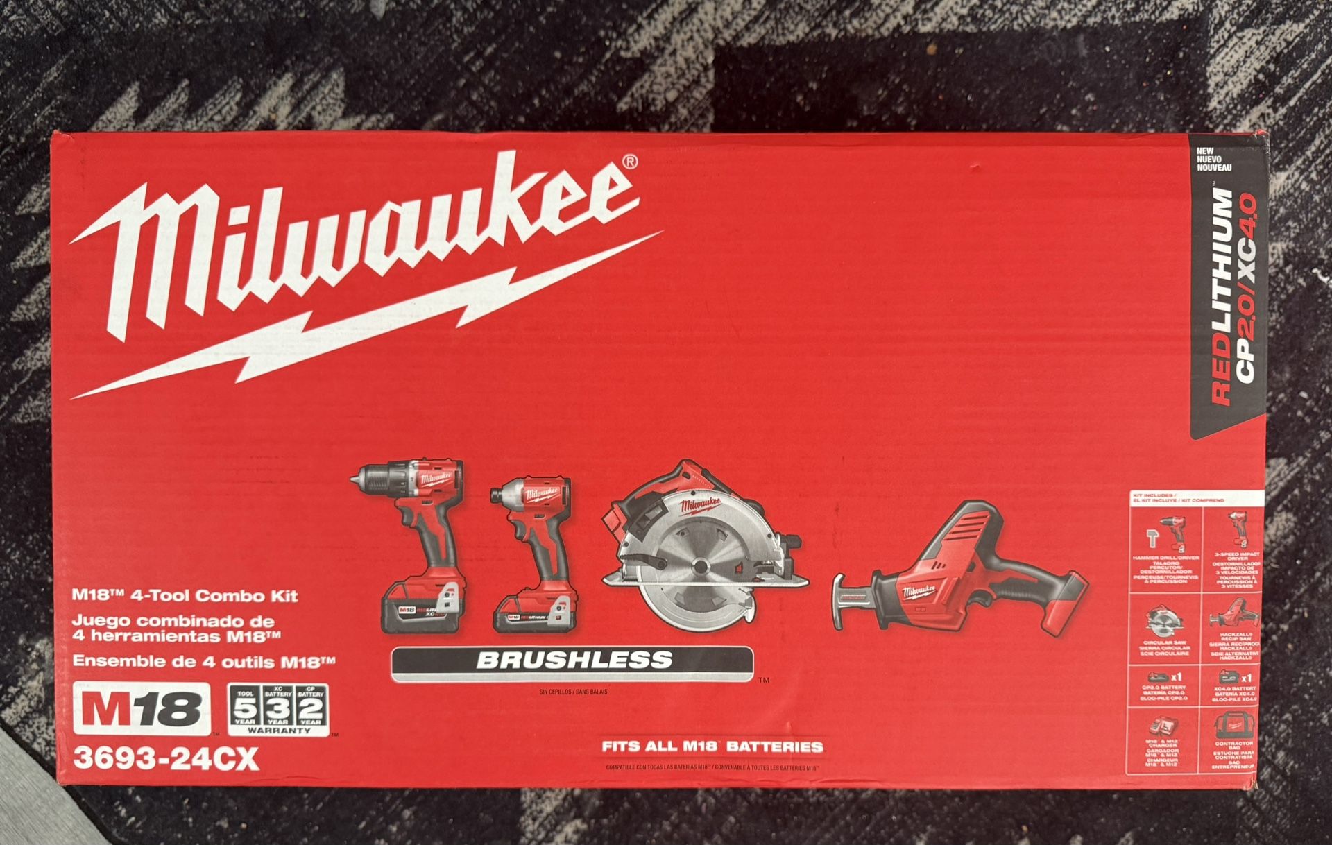Milwaukee M18 4- Tool Combo Kit