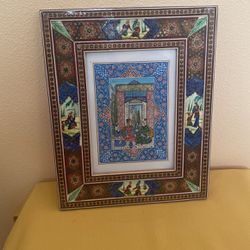 Vintage miniature Persian painting
