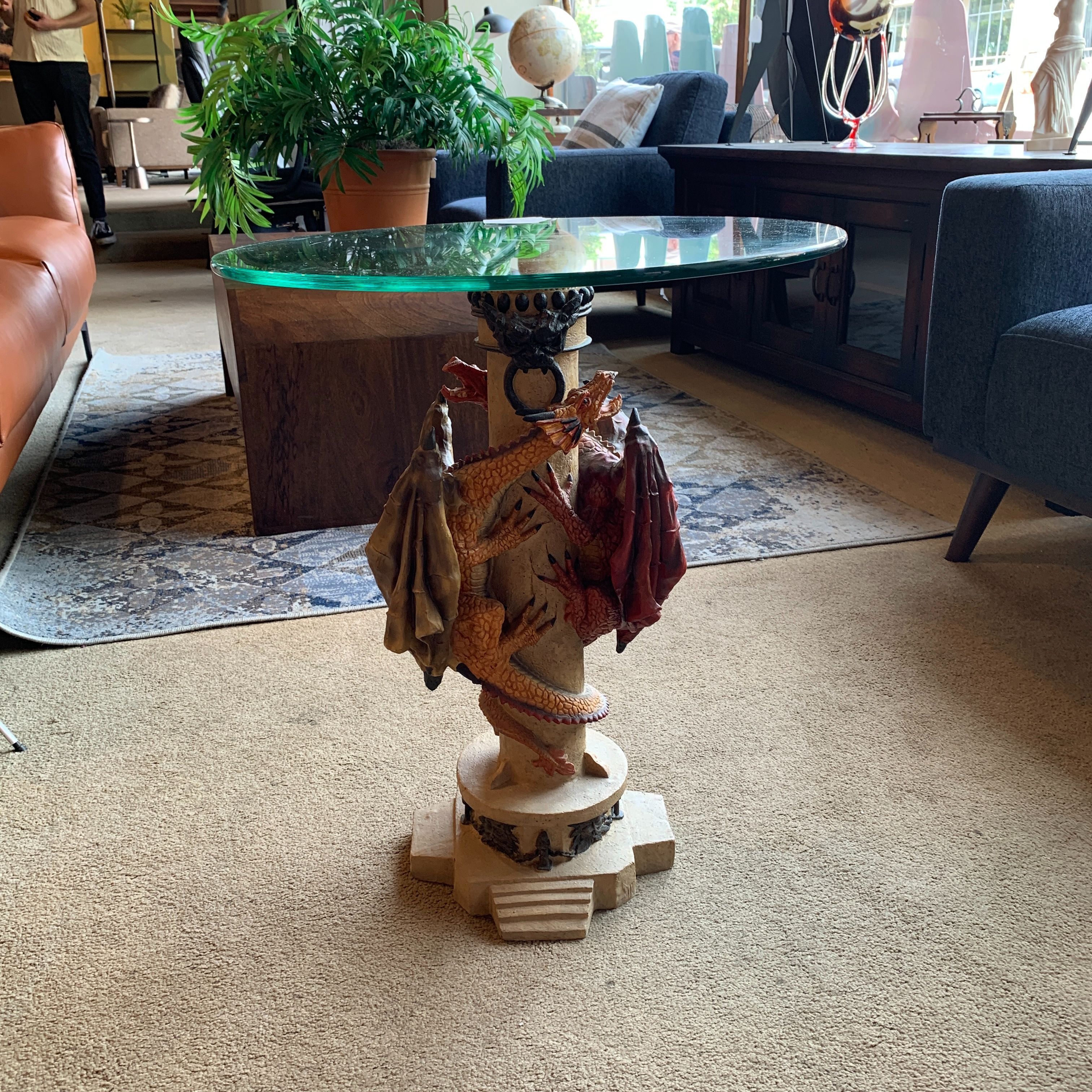 Fighting Dragons Side Table