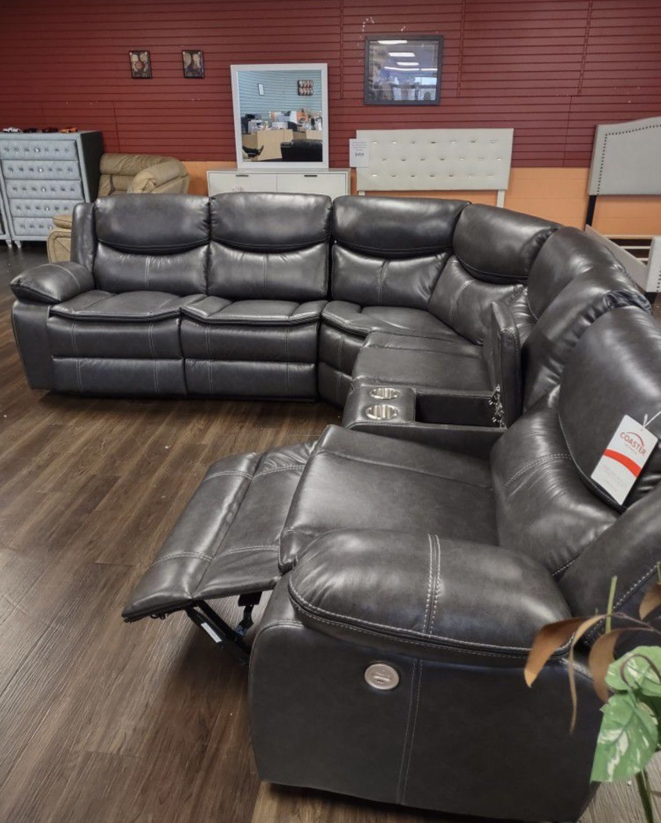Grey Sofa Sectional Recliner 🔥buy Now Pay Later 