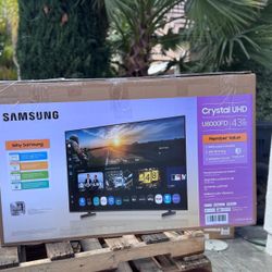 MV 43u8000f 43” Samsung smart 4k led Uhd tv 