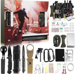 24-Piece Survival Tools Advent Calendar Kit