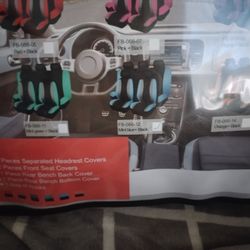 Flying Banner Car Seat Covers Package Kit