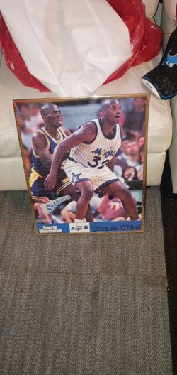 Shaquille poster in frame