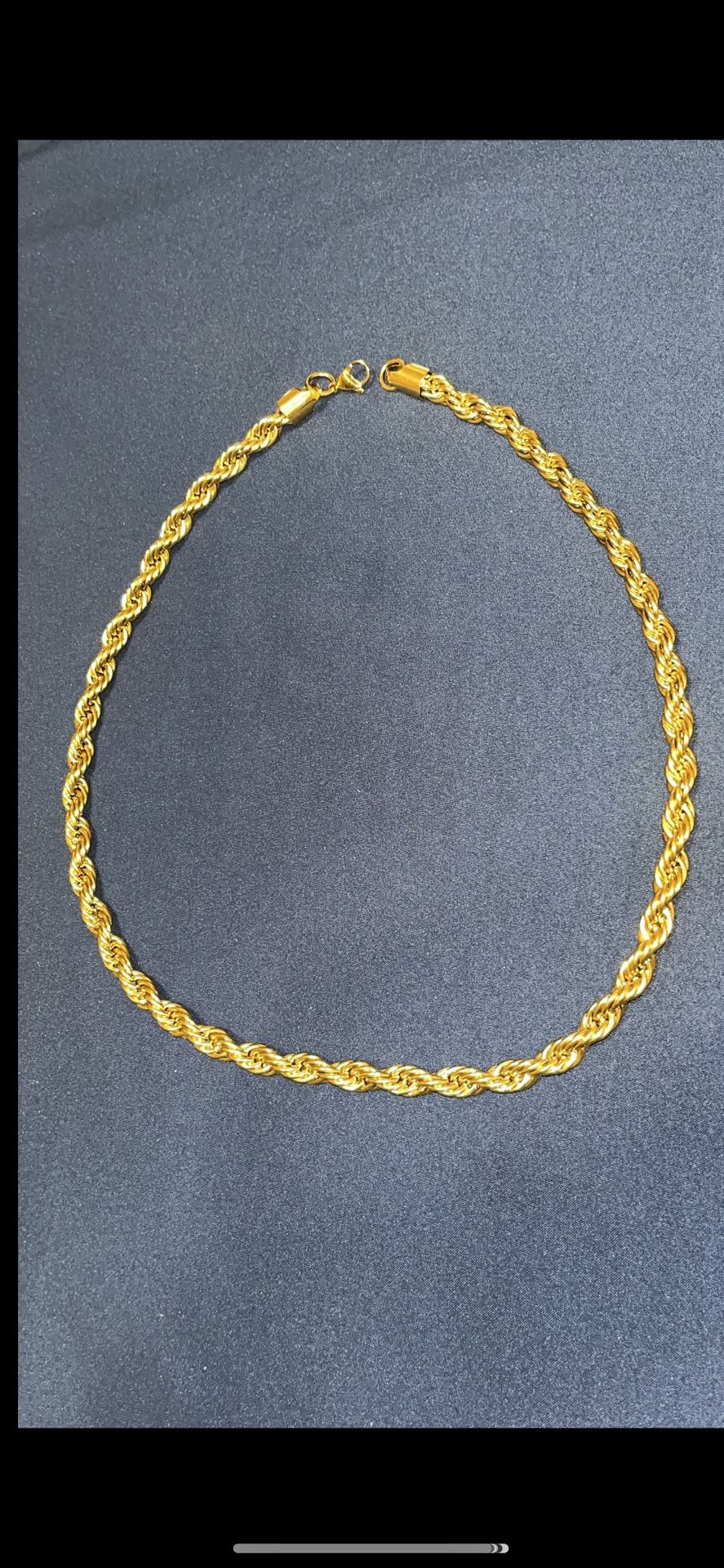 $60 RopeChain18kGoldPlated