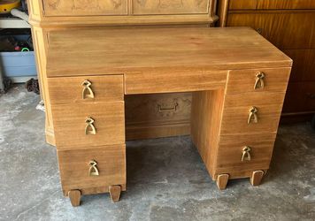Rustic wood desk