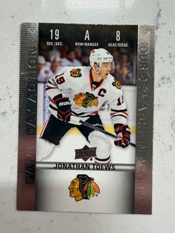 2019-20 Upper Deck Tim Hortons Game Day Action Jonathan Toews #HGD-8