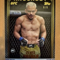 2024 Topps UFC Knockout - Elves Brener #80 Gold /8 (RC)