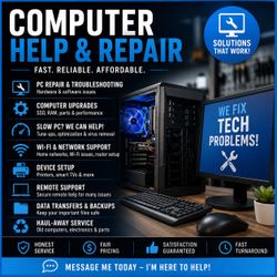 Computer & Tech Help – Fast, Honest, Affordable