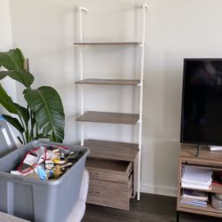 2 Book Shelves With Drawers