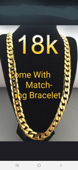 18k With Matching Bracelet