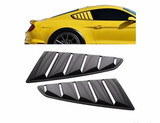Gloss Black Quarter window , for Mustang and Dodge  2015-2020