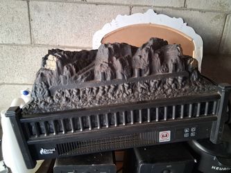 Heater Fake Fire Log With Flame Projection 