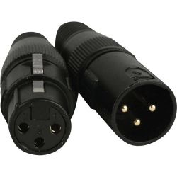 XLR/DMX  3-pin Connector Set ACXLR3PSET Price Is Per Pack