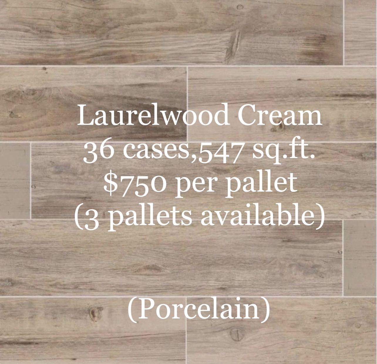 Daltile Laurelwood Cream 8 in. x 47 in. Color Body Porcelain Floor and Wall Tile