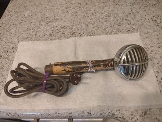 Vintage 1940's Astatic Model 30 Biscuit Shell Harp Bullet Microphone