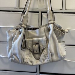 Tignanello White Leather Handbag