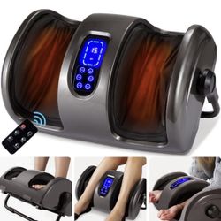 Best Choice Products Foot Massager Machine, Therapeutic Reflexology Massager w/ High-Intensity Rollers - Gray
