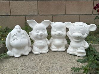 Winnie the Pooh Plaster Figures