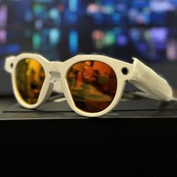 Oakley Meta HSTN Glasses Prizm Ruby Lenses Warm Grey