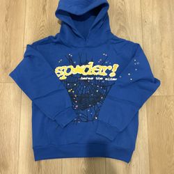 TC BLUE SP5DER HOODIE