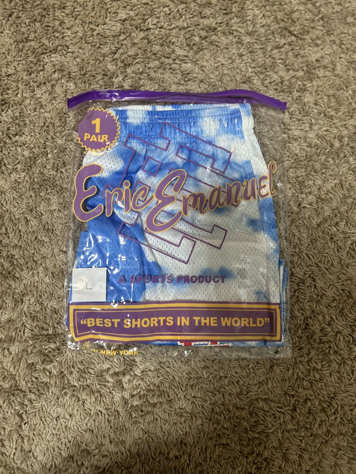 Eric Emanuel EE Shorts Sky Color – Size [Large] – Authentic