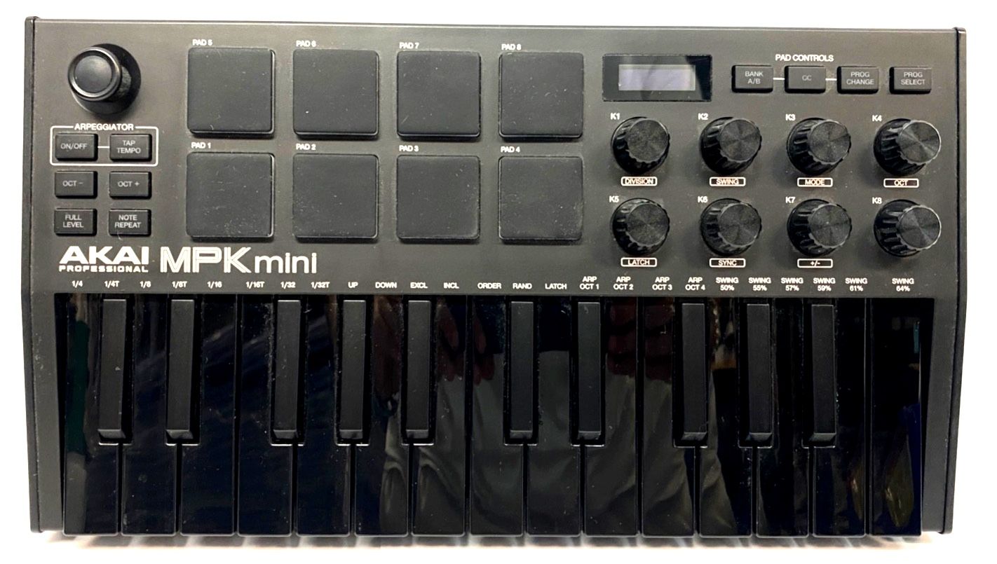 Akai MPK Mini 25 Keys Keyboard DJ Controller - Black