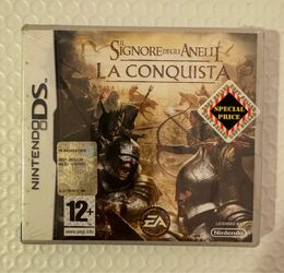 IL SIGNORE DEGLI ANELLI LA CONQUISTA NINTENDO DS PAL ITALIANO ORIGINALE COMPLETO