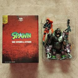NEW McFarlane Toys 2pk - She-Spawn & Cygor Action Figures, Gold Label
