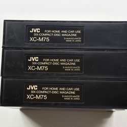 JVC XC-M75 6 Disc CD Compact Disc Magazines for 5" Discs  — Lot of 3