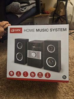 GPX Home Music System with Speakers