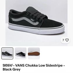 VANS Chukka Low Sid - Black/Grey
