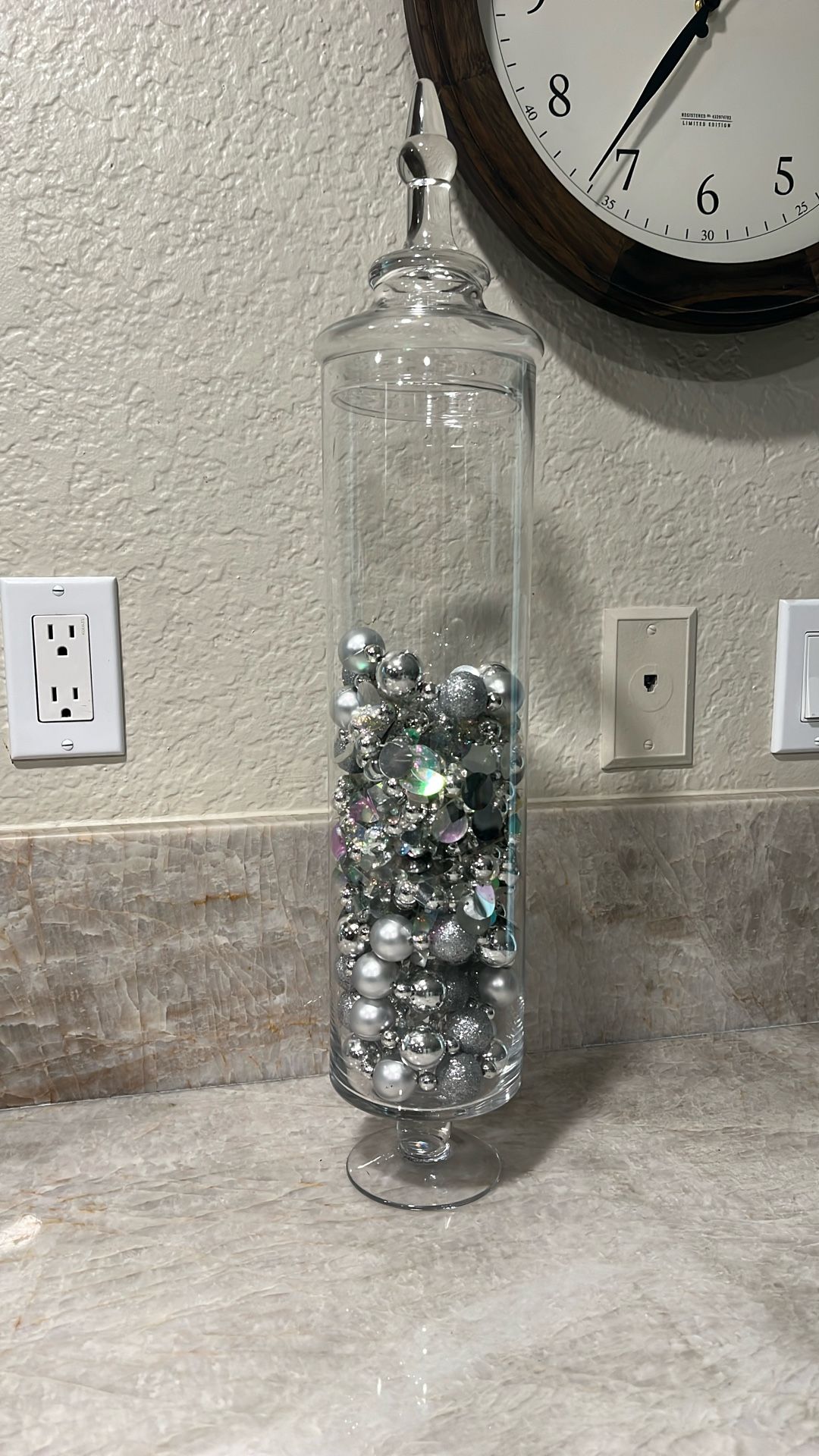 Glass Topiary Tall Jar