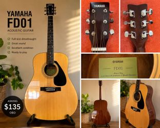Yamaha FD01 Acoustic Guitar – Excellent Condition