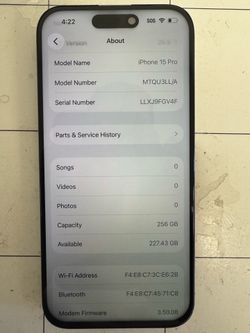 Unlocked iPhone 15 Pro 256gb Natural Titanium