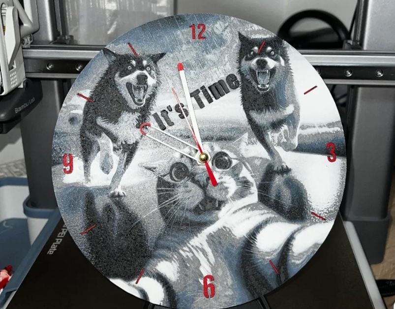 cat clock