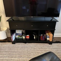 Black TV Console