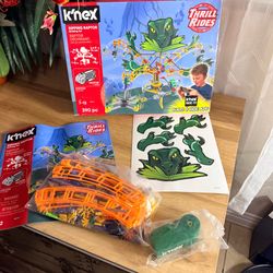 K’NEX Thrill Rides Ripping Raptor Roller Coaster Building Set #28040 • Open Box Complete