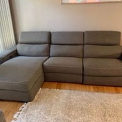 Chaise lounge electric recliner couch 