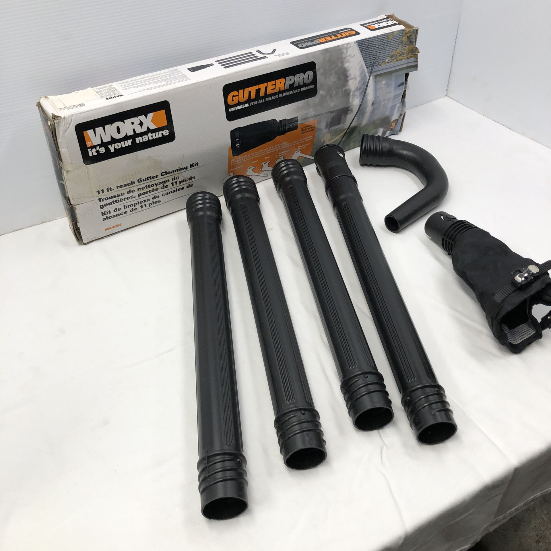 Worx Wa4092 Universal Fit Gutter Cleaning Kit for Blowers