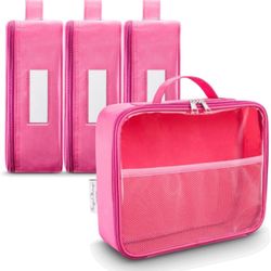 4 Pack Toy Organization Bag, Toy Storage Carry Case for Travel, Car Toy Organization Bag, Toy Storage Organizer for Building Bricks, Tiles, Toys, Game
