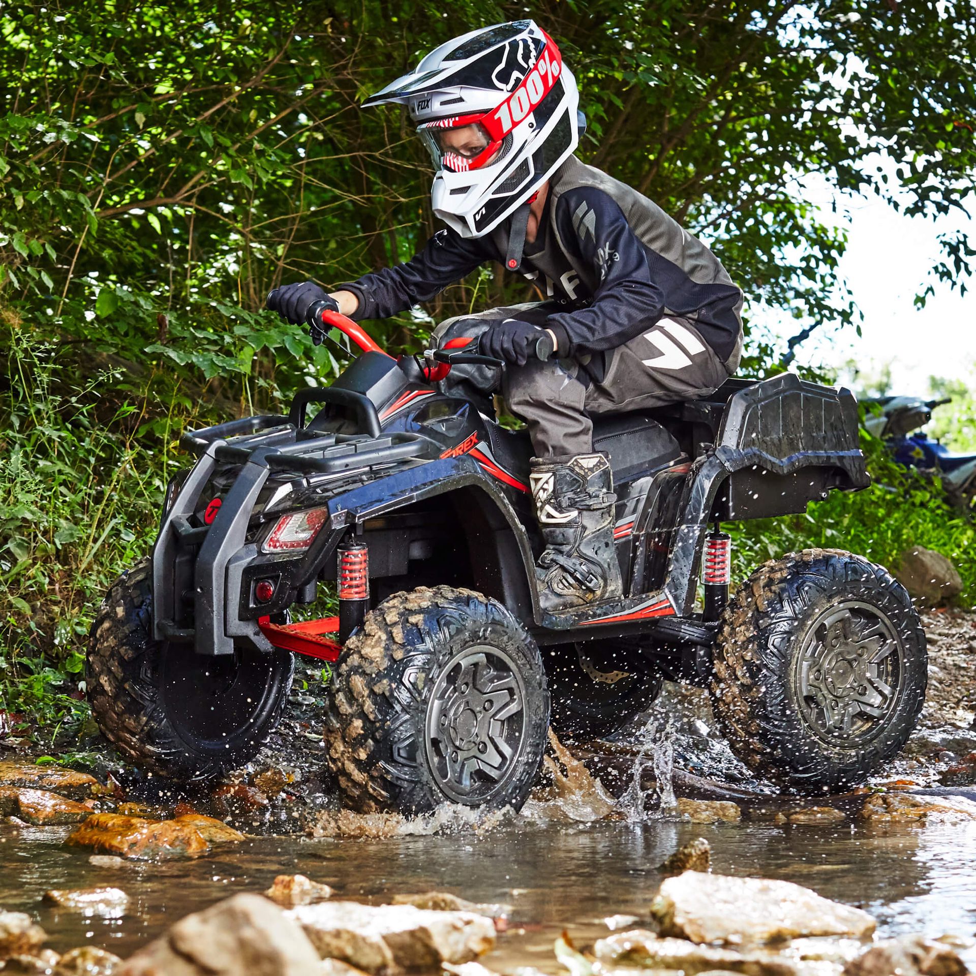 Huffy Torex ATV Kids' 24V 4-Wheeler Electric Ride-On Quad
