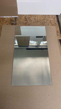 2 frameless mirrors