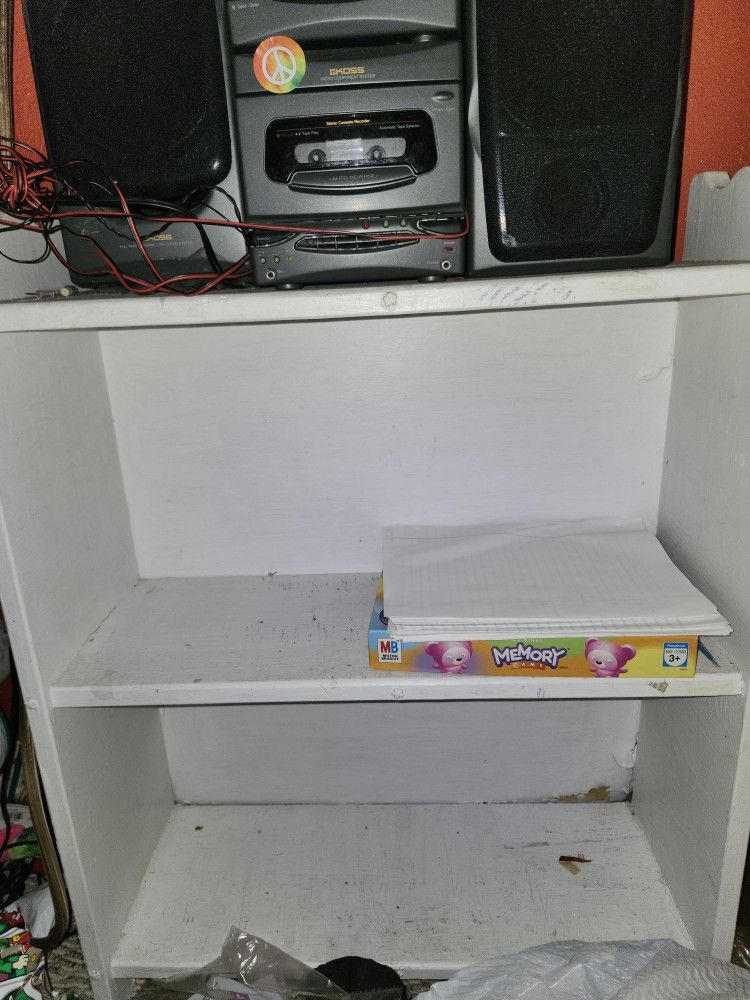 White Wooden Shelf 
