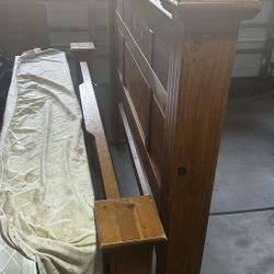 Rustic California King bed set 