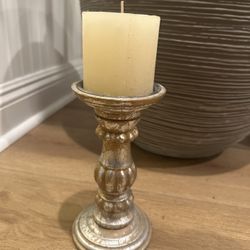 Candle Holder And Candle 