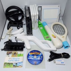 Black Nintendo Wii With 39 N64 And Wii Games 